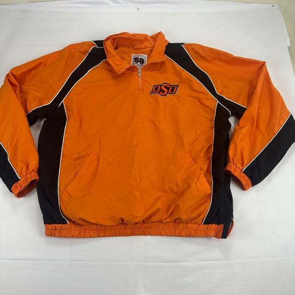 Vintage Oklahoma State University OSU Pullover Jacket XXL Mens 58 Sports - Picture 1 of 9